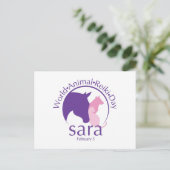 World Animal Reiki Day Design Briefkaart (Staand voorkant)