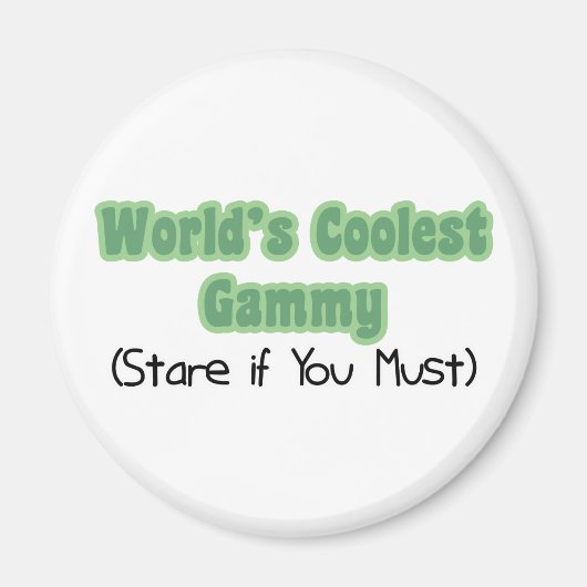 World' s Coolest Gammy Magneet (Voorkant)