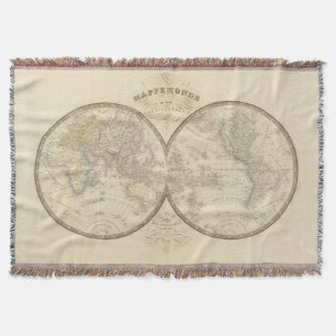 World Atlas Map Deken