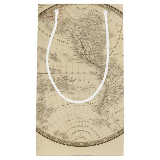 World Atlas Map Klein Cadeauzakje (Voorkant)