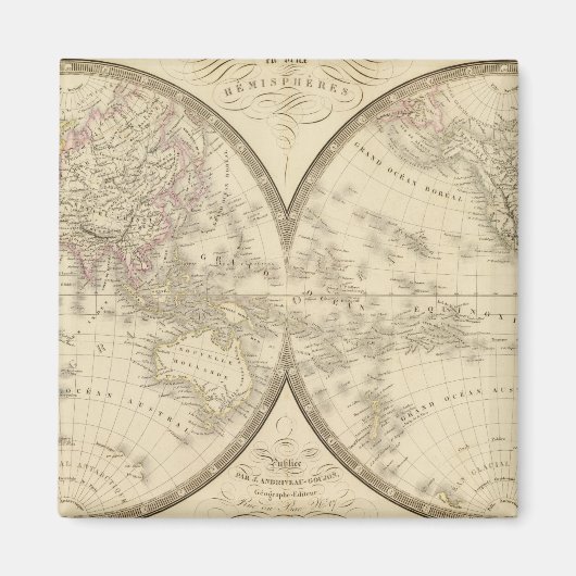 World Atlas Map Magneet (Voorkant)