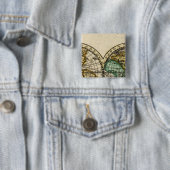 World Atlas Vierkante Button 5,1 Cm (In situ)