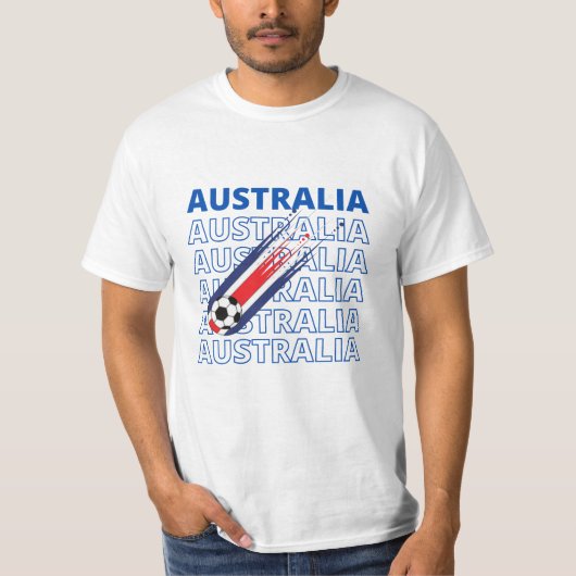 World Austarila Soccer  T-shirt (Voorkant)