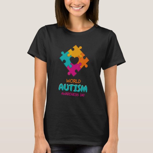 World Autism Awareness 2 April 2023 Autism Cute T-shirt (Voorkant)