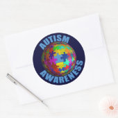 World Autism Awareness 3" Ronde Stickers (6/vel) (Envelop)