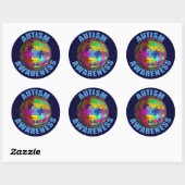World Autism Awareness 3" Ronde Stickers (6/vel) (Vel)