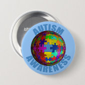 World Autism Awareness Button (Voorkant /achterkant)