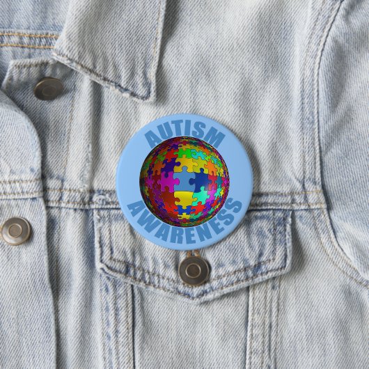 World Autism Awareness Button (In situ)