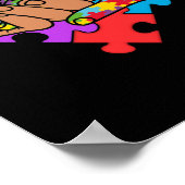 World Autism Awareness Colorful Holding Hands Poster (Hoek)