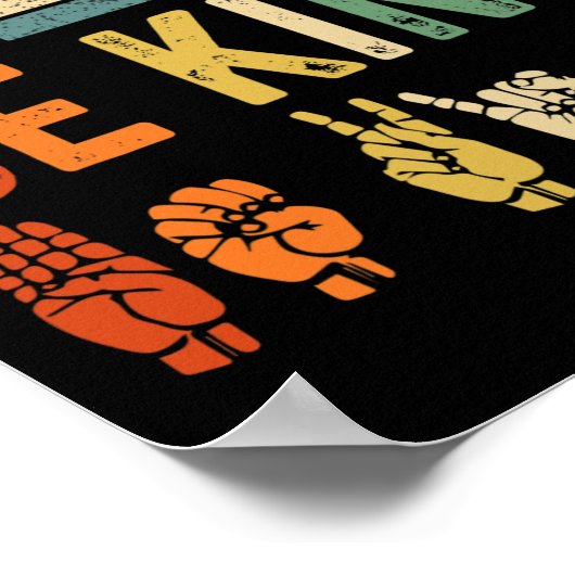 World Autism Awareness Day Hands Signaleert Autism Poster (Hoek)