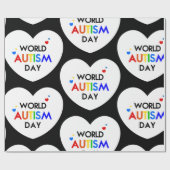 world autisme awareness day hart cadeaupapier (Vlak)