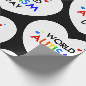 world autisme awareness day hart cadeaupapier (Hoek)