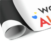 world autisme awareness day hart cadeaupapier (Rol Hoek)
