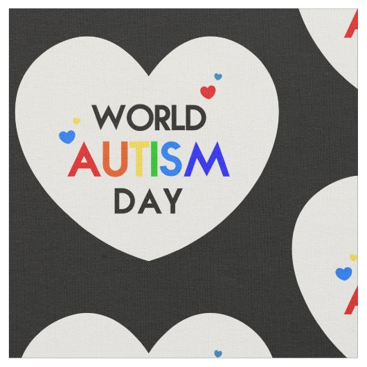 world autisme awareness day hart stof (Close Up)