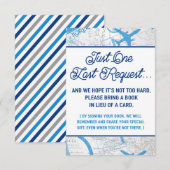 World Awaits Baby shower Boek Aanvraag Kaart (Voorkant / Achterkant)