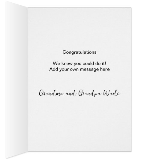 World Awaits Congratulations Graduate Greeting  (Binnen (Rechts))