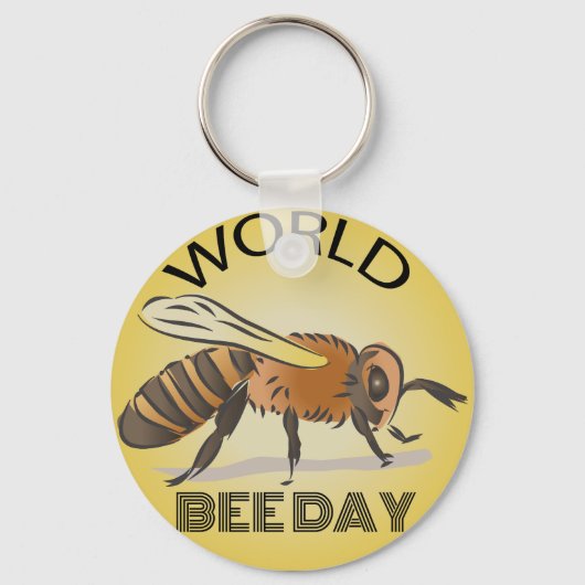 World Bee Day Sign Sleutelhanger (Voorkant)