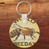 World Bee Day Sign Sleutelhanger (Achterkant)