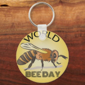 World Bee Day Sign Sleutelhanger (Voorkant)