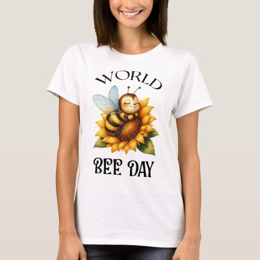 World Bee Day Sign T-shirt (Voorkant)