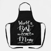 World Best Bonus Mom Ever Cute Stepmom Schort (Voorkant)