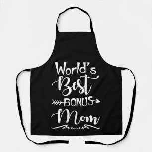 World Best Bonus Mom Ever Cute Stepmom Schort