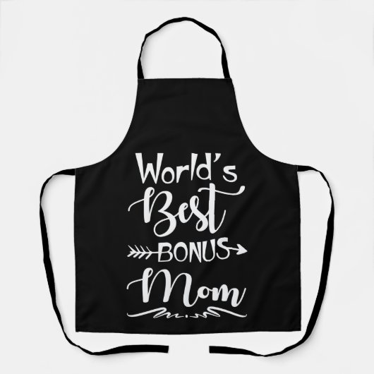 World Best Bonus Mom Ever Cute Stepmom Schort (Voorkant)
