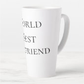 World best boyfriend husband man valentine's day m latte mok (Rechterhoek)