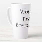 World best boyfriend husband man valentine's day m latte mok (Linkerhoek)
