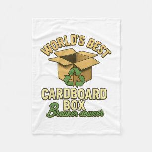 World Best Cardboard Box Breaker Downer Funny Eco Fleece Deken