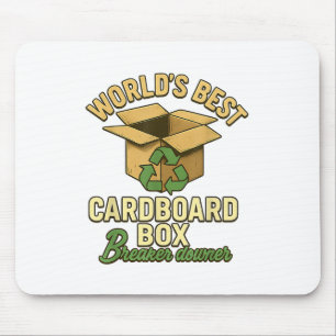 World Best Cardboard Box Breaker Downer Funny Eco Muismat