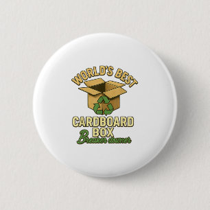 World Best Cardboard Box Breaker Downer Funny Eco Ronde Button 5,7 Cm
