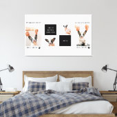 World Best Dog Mam | Collage Dog Foto Canvas Afdruk (Insitu (Slaapkamer))