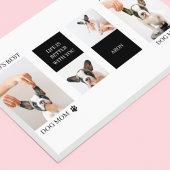 World Best Dog Mam | Collage Dog Foto Canvas Afdruk