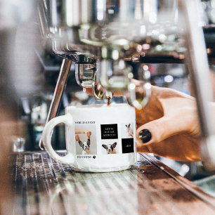 World Best Dog Mam   Collage Dog Foto Espresso Kop