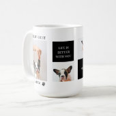World Best Dog Mam | Collage Dog Foto Koffiemok (Voorkant links)