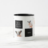 World Best Dog Mam | Collage Dog Foto Mok (Midden)