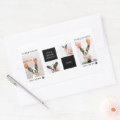 World Best Dog Mam | Collage Dog Foto Rechthoekige Sticker (Envelop)