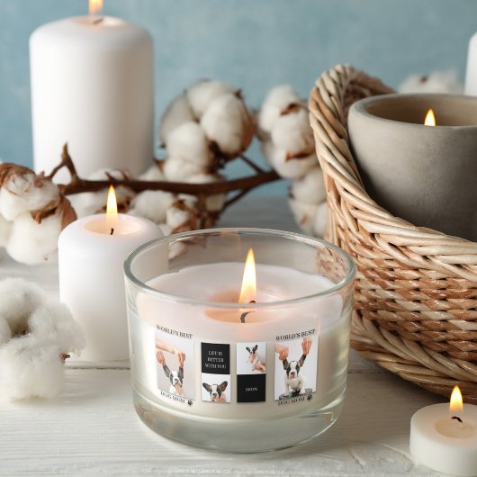 World Best Dog Mam | Collage Dog Foto Rechthoekige Sticker