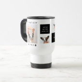 World Best Dog Mam | Collage Dog Foto Reisbeker (Voorkant links)