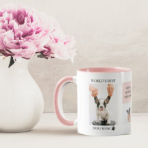World Best Dog Mam | Foto van collage | Pastel Roz