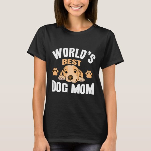 World Best Dog Mam T-shirt (Voorkant)