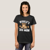 World Best Dog Mam T-shirt (Voorkant volledig)
