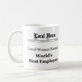 World Best Employee Classic Newspaper Mok (Vrouwen