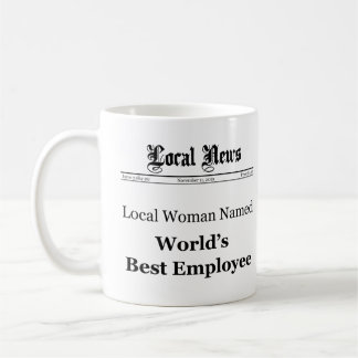 World Best Employee Classic Newspaper Mok (Vrouwen