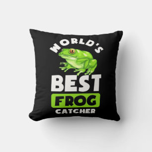 World Best Frog Catcher Kussen