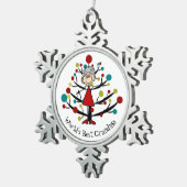 World Best Grandma Snowflake Ornament (Rechts)