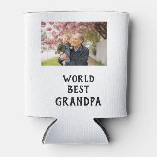 World best Grandpa photo name father's day grandpa Blikjeskoeler