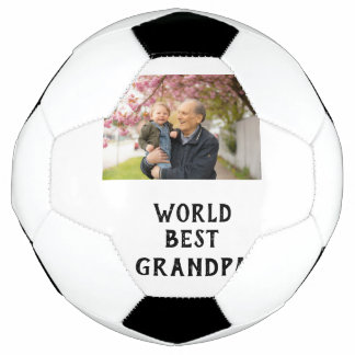 World best Grandpa photo name father's day grandpa Voetbal