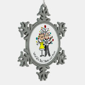 World Best Nana en Papa Snowflake Ornament (Links)